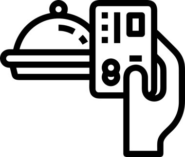 Web, Uygulama, UI / UX, Mobil Arayüz, Akıllı Teknoloji Tasarımı, Dijital Markalaşma, Kullanıcı Etkileşimi Sembolü ve Temiz Tek Renk Biçiminde Modern Grafik Elementi içeren PNG Biçimli El Simgesi Logosu