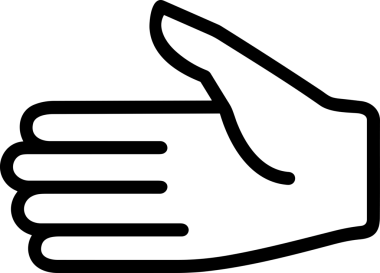 Web, Uygulama, UI / UX, Mobil Arayüz, Akıllı Teknoloji Tasarımı, Dijital Markalaşma, Kullanıcı Etkileşimi Sembolü ve Temiz Tek Renk Biçiminde Modern Grafik Elementi içeren PNG Biçimli El Simgesi Logosu