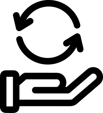 Web, Uygulama, UI / UX, Mobil Arayüz, Akıllı Teknoloji Tasarımı, Dijital Markalaşma, Kullanıcı Etkileşimi Sembolü ve Temiz Tek Renk Biçiminde Modern Grafik Elementi içeren PNG Biçimli El Simgesi Logosu