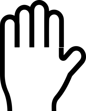 Web, Uygulama, UI / UX, Mobil Arayüz, Akıllı Teknoloji Tasarımı, Dijital Markalaşma, Kullanıcı Etkileşimi Sembolü ve Temiz Tek Renk Biçiminde Modern Grafik Elementi içeren PNG Biçimli El Simgesi Logosu