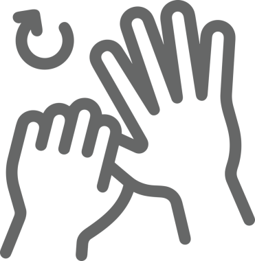 Web, Uygulama, UI / UX, Mobil Arayüz, Akıllı Teknoloji Tasarımı, Dijital Markalaşma, Kullanıcı Etkileşimi Sembolü ve Temiz Tek Renk Biçiminde Modern Grafik Elementi içeren PNG Biçimli El Simgesi Logosu