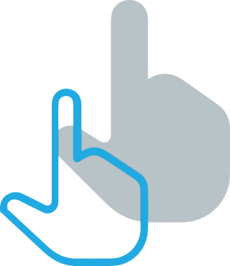 Web, Uygulama, UI / UX, Mobil Arayüz, Akıllı Teknoloji Tasarımı, Dijital Markalaşma, Kullanıcı Etkileşimi Sembolü ve Temiz Tek Renk Biçiminde Modern Grafik Elementi içeren PNG Biçimli El Simgesi Logosu