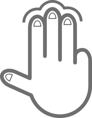 Web, Uygulama, UI / UX, Mobil Arayüz, Akıllı Teknoloji Tasarımı, Dijital Markalaşma, Kullanıcı Etkileşimi Sembolü ve Temiz Tek Renk Biçiminde Modern Grafik Elementi içeren PNG Biçimli El Simgesi Logosu