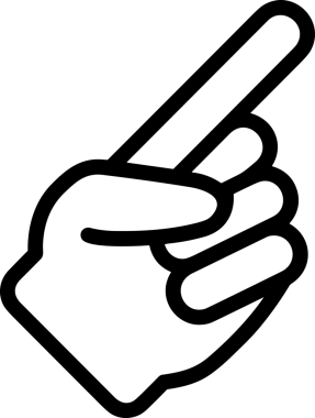 Web, Uygulama, UI / UX, Mobil Arayüz, Akıllı Teknoloji Tasarımı, Dijital Markalaşma, Kullanıcı Etkileşimi Sembolü ve Temiz Tek Renk Biçiminde Modern Grafik Elementi içeren PNG Biçimli El Simgesi Logosu