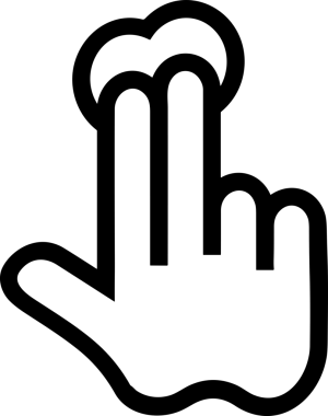 Web, Uygulama, UI / UX, Mobil Arayüz, Akıllı Teknoloji Tasarımı, Dijital Markalaşma, Kullanıcı Etkileşimi Sembolü ve Temiz Tek Renk Biçiminde Modern Grafik Elementi içeren PNG Biçimli El Simgesi Logosu