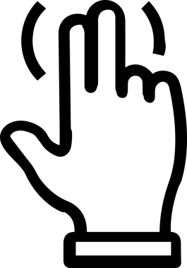 Web, Uygulama, UI / UX, Mobil Arayüz, Akıllı Teknoloji Tasarımı, Dijital Markalaşma, Kullanıcı Etkileşimi Sembolü ve Temiz Tek Renk Biçiminde Modern Grafik Elementi içeren PNG Biçimli El Simgesi Logosu