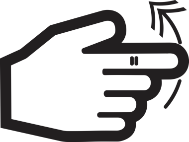 Web, Uygulama, UI / UX, Mobil Arayüz, Akıllı Teknoloji Tasarımı, Dijital Markalaşma, Kullanıcı Etkileşimi Sembolü ve Temiz Tek Renk Biçiminde Modern Grafik Elementi içeren PNG Biçimli El Simgesi Logosu