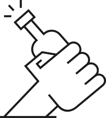 Web, Uygulama, UI / UX, Mobil Arayüz, Akıllı Teknoloji Tasarımı, Dijital Markalaşma, Kullanıcı Etkileşimi Sembolü ve Temiz Tek Renk Biçiminde Modern Grafik Elementi içeren PNG Biçimli El Simgesi Logosu