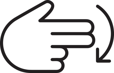 Web, Uygulama, UI / UX, Mobil Arayüz, Akıllı Teknoloji Tasarımı, Dijital Markalaşma, Kullanıcı Etkileşimi Sembolü ve Temiz Tek Renk Biçiminde Modern Grafik Elementi içeren PNG Biçimli El Simgesi Logosu