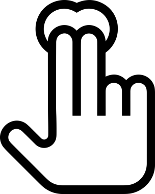 Web, Uygulama, UI / UX, Mobil Arayüz, Akıllı Teknoloji Tasarımı, Dijital Markalaşma, Kullanıcı Etkileşimi Sembolü ve Temiz Tek Renk Biçiminde Modern Grafik Elementi içeren PNG Biçimli El Simgesi Logosu