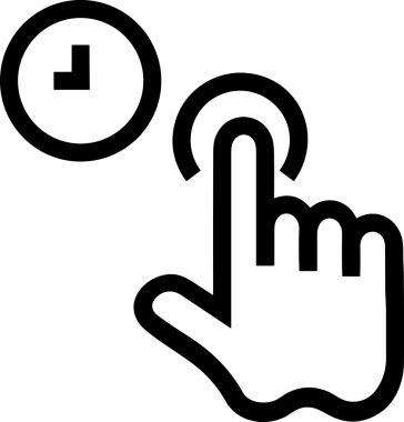 Web, Uygulama, UI / UX, Mobil Arayüz, Akıllı Teknoloji Tasarımı, Dijital Markalaşma, Kullanıcı Etkileşimi Sembolü ve Temiz Tek Renk Biçiminde Modern Grafik Elementi içeren PNG Biçimli El Simgesi Logosu