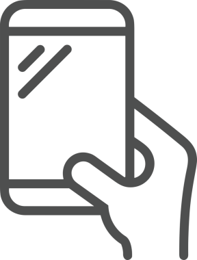 Web, Uygulama, UI / UX, Mobil Arayüz, Akıllı Teknoloji Tasarımı, Dijital Markalaşma, Kullanıcı Etkileşimi Sembolü ve Temiz Tek Renk Biçiminde Modern Grafik Elementi içeren PNG Biçimli El Simgesi Logosu