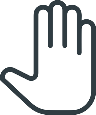 Web, Uygulama, UI / UX, Mobil Arayüz, Akıllı Teknoloji Tasarımı, Dijital Markalaşma, Kullanıcı Etkileşimi Sembolü ve Temiz Tek Renk Biçiminde Modern Grafik Elementi içeren PNG Biçimli El Simgesi Logosu