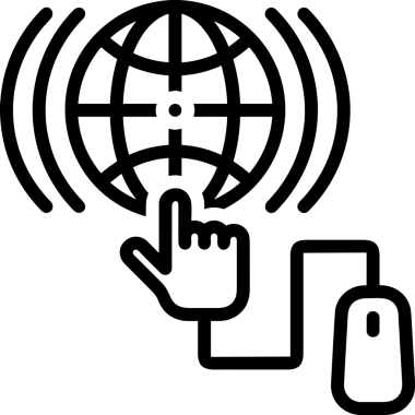 Web, Uygulama, UI / UX, Mobil Arayüz, Akıllı Teknoloji Tasarımı, Dijital Markalaşma, Kullanıcı Etkileşimi Sembolü ve Temiz Tek Renk Biçiminde Modern Grafik Elementi içeren PNG Biçimli El Simgesi Logosu