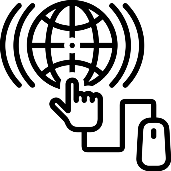 Web, Uygulama, UI / UX, Mobil Arayüz, Akıllı Teknoloji Tasarımı, Dijital Markalaşma, Kullanıcı Etkileşimi Sembolü ve Temiz Tek Renk Biçiminde Modern Grafik Elementi içeren PNG Biçimli El Simgesi Logosu