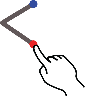 Web, Uygulama, UI / UX, Mobil Arayüz, Akıllı Teknoloji Tasarımı, Dijital Markalaşma, Kullanıcı Etkileşimi Sembolü ve Temiz Tek Renk Biçiminde Modern Grafik Elementi içeren PNG Biçimli El Simgesi Logosu