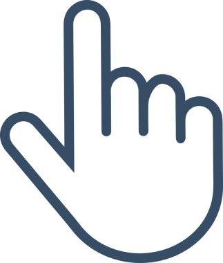 Web, Uygulama, UI / UX, Mobil Arayüz, Akıllı Teknoloji Tasarımı, Dijital Markalaşma, Kullanıcı Etkileşimi Sembolü ve Temiz Tek Renk Biçiminde Modern Grafik Elementi içeren PNG Biçimli El Simgesi Logosu