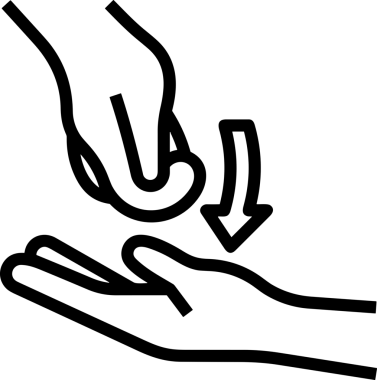 Web, Uygulama, UI / UX, Mobil Arayüz, Akıllı Teknoloji Tasarımı, Dijital Markalaşma, Kullanıcı Etkileşimi Sembolü ve Temiz Tek Renk Biçiminde Modern Grafik Elementi içeren PNG Biçimli El Simgesi Logosu