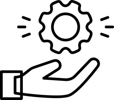 Web, Uygulama, UI / UX, Mobil Arayüz, Akıllı Teknoloji Tasarımı, Dijital Markalaşma, Kullanıcı Etkileşimi Sembolü ve Temiz Tek Renk Biçiminde Modern Grafik Elementi içeren PNG Biçimli El Simgesi Logosu