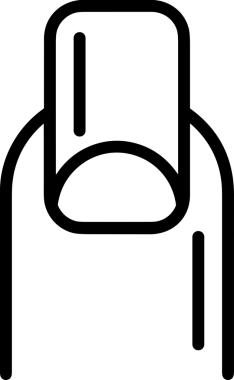 Web, Uygulama, UI / UX, Mobil Arayüz, Akıllı Teknoloji Tasarımı, Dijital Markalaşma, Kullanıcı Etkileşimi Sembolü ve Temiz Tek Renk Biçiminde Modern Grafik Elementi içeren PNG Biçimli El Simgesi Logosu