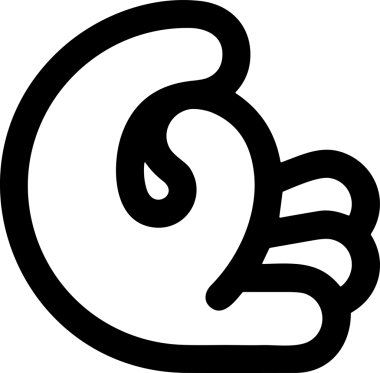 Web, Uygulama, UI / UX, Mobil Arayüz, Akıllı Teknoloji Tasarımı, Dijital Markalaşma, Kullanıcı Etkileşimi Sembolü ve Temiz Tek Renk Biçiminde Modern Grafik Elementi içeren PNG Biçimli El Simgesi Logosu