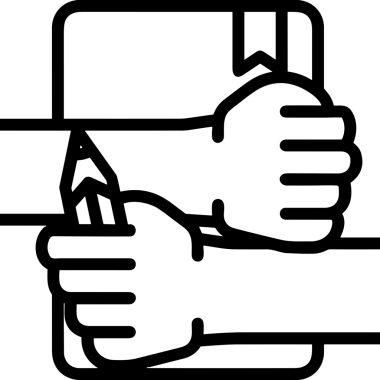 Web, Uygulama, UI / UX, Mobil Arayüz, Akıllı Teknoloji Tasarımı, Dijital Markalaşma, Kullanıcı Etkileşimi Sembolü ve Temiz Tek Renk Biçiminde Modern Grafik Elementi içeren PNG Biçimli El Simgesi Logosu