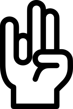 Web, Uygulama, UI / UX, Mobil Arayüz, Akıllı Teknoloji Tasarımı, Dijital Markalaşma, Kullanıcı Etkileşimi Sembolü ve Temiz Tek Renk Biçiminde Modern Grafik Elementi içeren PNG Biçimli El Simgesi Logosu