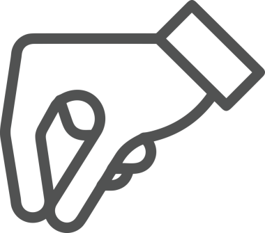 Web, Uygulama, UI / UX, Mobil Arayüz, Akıllı Teknoloji Tasarımı, Dijital Markalaşma, Kullanıcı Etkileşimi Sembolü ve Temiz Tek Renk Biçiminde Modern Grafik Elementi içeren PNG Biçimli El Simgesi Logosu