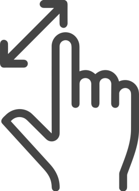 Web, Uygulama, UI / UX, Mobil Arayüz, Akıllı Teknoloji Tasarımı, Dijital Markalaşma, Kullanıcı Etkileşimi Sembolü ve Temiz Tek Renk Biçiminde Modern Grafik Elementi içeren PNG Biçimli El Simgesi Logosu