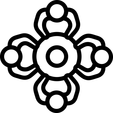 Web, Uygulama, UI / UX, Mobil Arayüz, Akıllı Teknoloji Tasarımı, Dijital Markalaşma, Kullanıcı Etkileşimi Sembolü ve Temiz Tek Renk Biçiminde Modern Grafik Elementi içeren PNG Biçimli El Simgesi Logosu