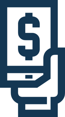 Web, Uygulama, UI / UX, Mobil Arayüz, Akıllı Teknoloji Tasarımı, Dijital Markalaşma, Kullanıcı Etkileşimi Sembolü ve Temiz Tek Renk Biçiminde Modern Grafik Elementi içeren PNG Biçimli El Simgesi Logosu