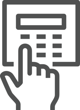 Web, Uygulama, UI / UX, Mobil Arayüz, Akıllı Teknoloji Tasarımı, Dijital Markalaşma, Kullanıcı Etkileşimi Sembolü ve Temiz Tek Renk Biçiminde Modern Grafik Elementi içeren PNG Biçimli El Simgesi Logosu