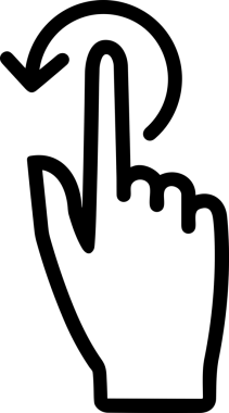 Web, Uygulama, UI / UX, Mobil Arayüz, Akıllı Teknoloji Tasarımı, Dijital Markalaşma, Kullanıcı Etkileşimi Sembolü ve Temiz Tek Renk Biçiminde Modern Grafik Elementi içeren PNG Biçimli El Simgesi Logosu