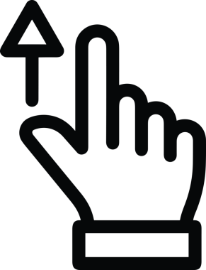 Web, Uygulama, UI / UX, Mobil Arayüz, Akıllı Teknoloji Tasarımı, Dijital Markalaşma, Kullanıcı Etkileşimi Sembolü ve Temiz Tek Renk Biçiminde Modern Grafik Elementi içeren PNG Biçimli El Simgesi Logosu