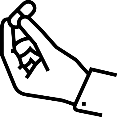 Web, Uygulama, UI / UX, Mobil Arayüz, Akıllı Teknoloji Tasarımı, Dijital Markalaşma, Kullanıcı Etkileşimi Sembolü ve Temiz Tek Renk Biçiminde Modern Grafik Elementi içeren PNG Biçimli El Simgesi Logosu
