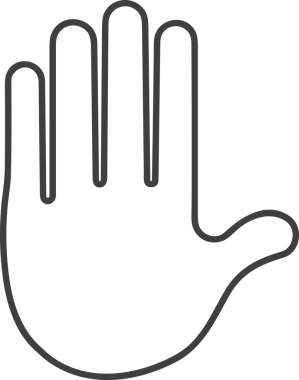 Web, Uygulama, UI / UX, Mobil Arayüz, Akıllı Teknoloji Tasarımı, Dijital Markalaşma, Kullanıcı Etkileşimi Sembolü ve Temiz Tek Renk Biçiminde Modern Grafik Elementi içeren PNG Biçimli El Simgesi Logosu