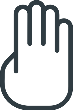 Web, Uygulama, UI / UX, Mobil Arayüz, Akıllı Teknoloji Tasarımı, Dijital Markalaşma, Kullanıcı Etkileşimi Sembolü ve Temiz Tek Renk Biçiminde Modern Grafik Elementi içeren PNG Biçimli El Simgesi Logosu