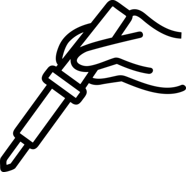 Web, Uygulama, UI / UX, Mobil Arayüz, Akıllı Teknoloji Tasarımı, Dijital Markalaşma, Kullanıcı Etkileşimi Sembolü ve Temiz Tek Renk Biçiminde Modern Grafik Elementi içeren PNG Biçimli El Simgesi Logosu