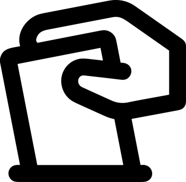 Web, Uygulama, UI / UX, Mobil Arayüz, Akıllı Teknoloji Tasarımı, Dijital Markalaşma, Kullanıcı Etkileşimi Sembolü ve Temiz Tek Renk Biçiminde Modern Grafik Elementi içeren PNG Biçimli El Simgesi Logosu