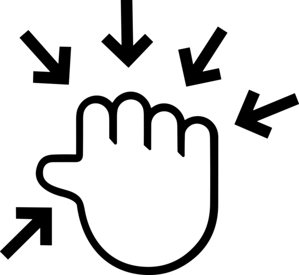 Web, Uygulama, UI / UX, Mobil Arayüz, Akıllı Teknoloji Tasarımı, Dijital Markalaşma, Kullanıcı Etkileşimi Sembolü ve Temiz Tek Renk Biçiminde Modern Grafik Elementi içeren PNG Biçimli El Simgesi Logosu