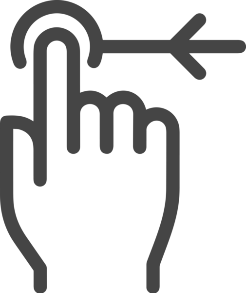 Web, Uygulama, UI / UX, Mobil Arayüz, Akıllı Teknoloji Tasarımı, Dijital Markalaşma, Kullanıcı Etkileşimi Sembolü ve Temiz Tek Renk Biçiminde Modern Grafik Elementi içeren PNG Biçimli El Simgesi Logosu