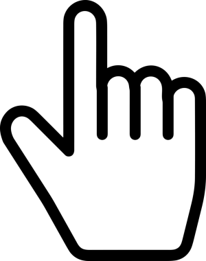 Web, Uygulama, UI / UX, Mobil Arayüz, Akıllı Teknoloji Tasarımı, Dijital Markalaşma, Kullanıcı Etkileşimi Sembolü ve Temiz Tek Renk Biçiminde Modern Grafik Elementi içeren PNG Biçimli El Simgesi Logosu