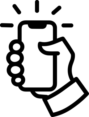 Web, Uygulama, UI / UX, Mobil Arayüz, Akıllı Teknoloji Tasarımı, Dijital Markalaşma, Kullanıcı Etkileşimi Sembolü ve Temiz Tek Renk Biçiminde Modern Grafik Elementi içeren PNG Biçimli El Simgesi Logosu