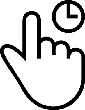 Web, Uygulama, UI / UX, Mobil Arayüz, Akıllı Teknoloji Tasarımı, Dijital Markalaşma, Kullanıcı Etkileşimi Sembolü ve Temiz Tek Renk Biçiminde Modern Grafik Elementi içeren PNG Biçimli El Simgesi Logosu