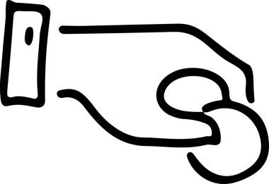 Web, Uygulama, UI / UX, Mobil Arayüz, Akıllı Teknoloji Tasarımı, Dijital Markalaşma, Kullanıcı Etkileşimi Sembolü ve Temiz Tek Renk Biçiminde Modern Grafik Elementi içeren PNG Biçimli El Simgesi Logosu