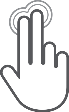 Web, Uygulama, UI / UX, Mobil Arayüz, Akıllı Teknoloji Tasarımı, Dijital Markalaşma, Kullanıcı Etkileşimi Sembolü ve Temiz Tek Renk Biçiminde Modern Grafik Elementi içeren PNG Biçimli El Simgesi Logosu