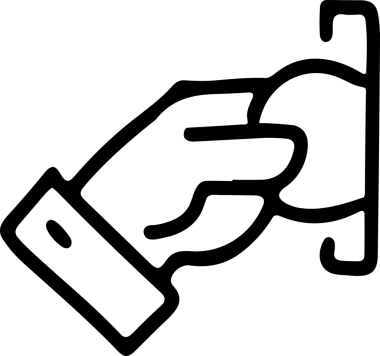 Web, Uygulama, UI / UX, Mobil Arayüz, Akıllı Teknoloji Tasarımı, Dijital Markalaşma, Kullanıcı Etkileşimi Sembolü ve Temiz Tek Renk Biçiminde Modern Grafik Elementi içeren PNG Biçimli El Simgesi Logosu