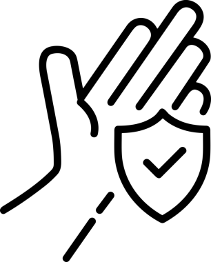 Web, Uygulama, UI / UX, Mobil Arayüz, Akıllı Teknoloji Tasarımı, Dijital Markalaşma, Kullanıcı Etkileşimi Sembolü ve Temiz Tek Renk Biçiminde Modern Grafik Elementi içeren PNG Biçimli El Simgesi Logosu