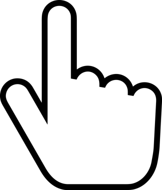 Web, Uygulama, UI / UX, Mobil Arayüz, Akıllı Teknoloji Tasarımı, Dijital Markalaşma, Kullanıcı Etkileşimi Sembolü ve Temiz Tek Renk Biçiminde Modern Grafik Elementi içeren PNG Biçimli El Simgesi Logosu