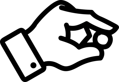 Web, Uygulama, UI / UX, Mobil Arayüz, Akıllı Teknoloji Tasarımı, Dijital Markalaşma, Kullanıcı Etkileşimi Sembolü ve Temiz Tek Renk Biçiminde Modern Grafik Elementi içeren PNG Biçimli El Simgesi Logosu